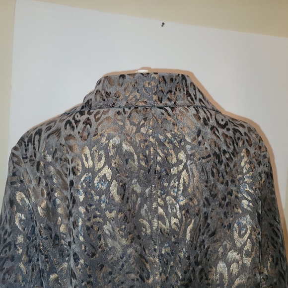 VINTAGE Gold Jacket by COMPANY COLLECTION, SZ 14P - Picture 10 of 12